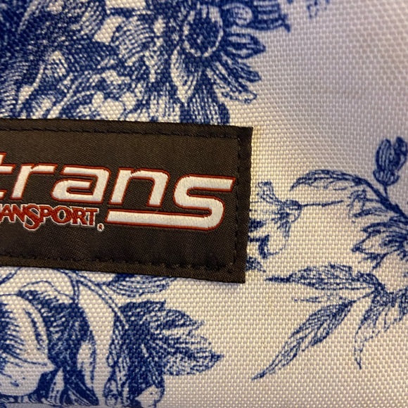 Jansport Blue and White Floral Mini Bag - Picture 2 of 3